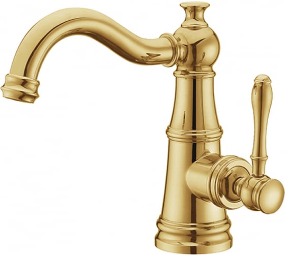 Смеситель для раковины KAISER Aria тюльпан Ф35 Gold 03011-3