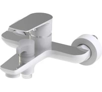 Смеситель для ванны с душем KAISER Atrio к/н Ф35 Chrome+White 60022