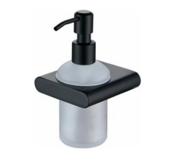 Настенный дозатор для жидкого мыла KAISER 2730 стекло Black латунь+цинк KH-2730 1