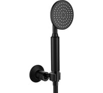 Ручной душ CEZARES со шлангом и держателем, чёрный матовый ECO-KD-NOP
