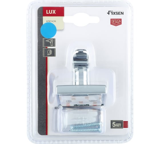 Крючок одинарный FIXSEN Lux Chrome FX- 15005