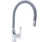 Смеситель для кухни DORON DC 2655GREY-N, шаровый, серый, излив гибкий силиконовый, п/г 016297 1