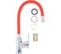 Смеситель для кухни DORON DC 2655RED-N, шаровый, красный, излив гибкий силиконовый, п/г 016299 3