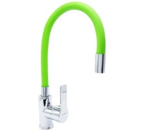 Смеситель для кухни DORON DC 2655GREEN-N, шаровый, зеленый, излив гибкий силиконовый, п/г 016302