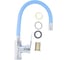 Смеситель для кухни DORON DC 2655BLUE-N, шаровый, синий, излив гибкий силиконовый, п/г 016298 6