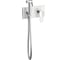 Встраиваемый смеситель c гигиеническим душем TESKA Elsa, белое стекло BTK6410W 1