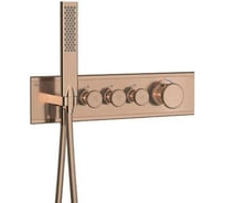 Внешняя панель управления TESKA на 3 режима, розовое золото SH3009