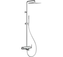 Душевая стойка с изливом TESKA Mira, белое стекло DK3701C