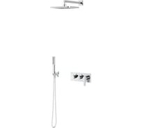 Встраиваемый термостатический смеситель TESKA Euro X с душевой лейкой и головным душем, хром EX3760