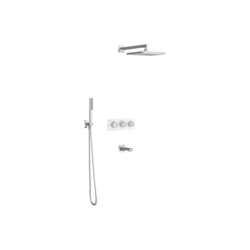 Встраиваемый термостатический смеситель TESKA Lande с изливом, душевой ...
