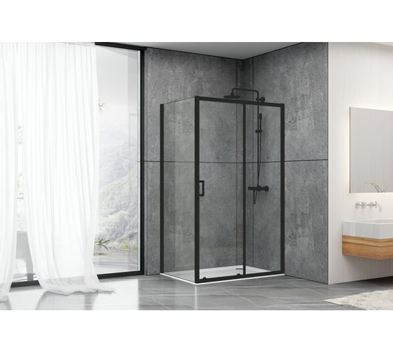 Душевой уголок ABBER Schwarzer Diamant AG30120B-S90B