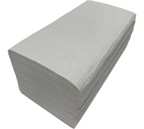 Полотенца листовые ACG Эконом V-сл. 1 сл. макулатура 23x22см, 26г/м2, 200 л/пачке, 20 пачек 1028133