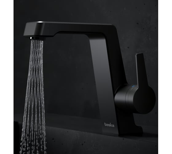 Смеситель для раковины TESKA Thetis, черный E5208