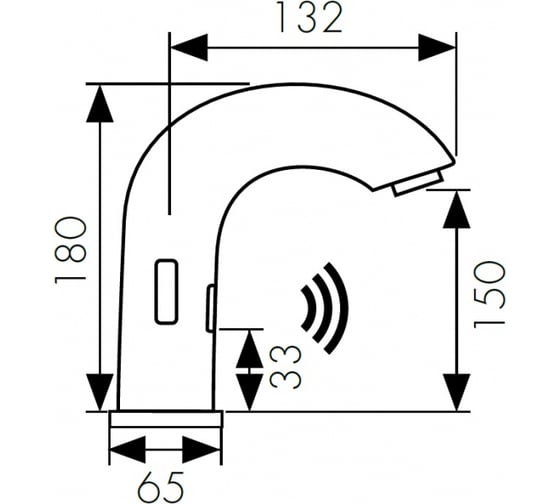 Сенсорный смеситель KAISER Sensor тюльпан 38421