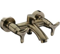 Смеситель для ванны KAISER Trio 3-х листник, бронза 57022-1