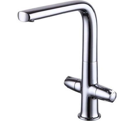 Смеситель для кухни KAISER Topaz круг 2-х вентильный, Г-излив 17133