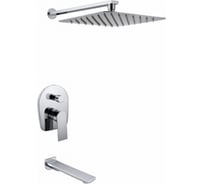 Смеситель KAISER Linear скрытый монтаж, с верхним душем, хром 59077