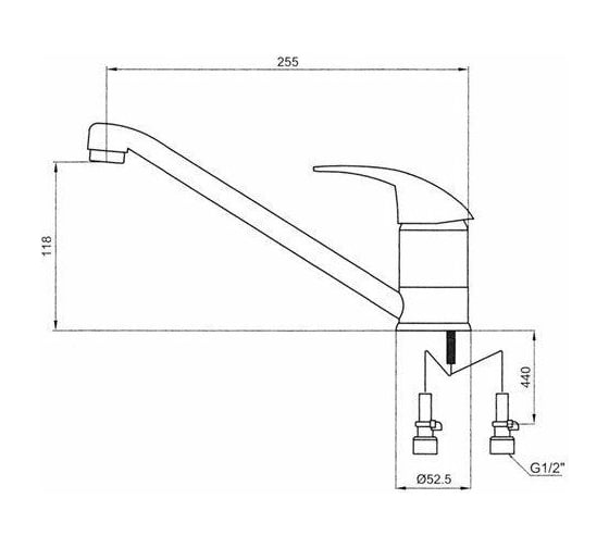 Смеситель для мойки KAISER Magistro O40 14233