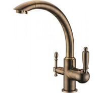 Смеситель для кухни KAISER Vincent однорукий, боковой, под фильтр, античная бронза, O35 31244-1