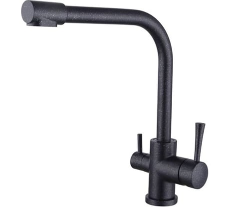 Смеситель для кухни KAISER Merkur боковой, под фильтр, черный мрамор, O40 26044-2