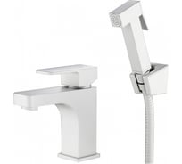 Смеситель для раковины и биде KAISER Sonat с гигиеническим душем, белый, O35 34088-4
