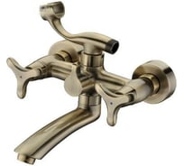 Смеситель для ванны KAISER Trio 3-х листник, бронза 57122-1