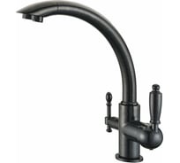 Смеситель для кухни KAISER Vincent однорукий, боковой, под фильтр, черный мрамор, O35 31244-5