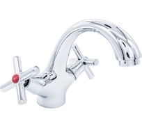 Смеситель для умывальника Damento PURA LA15.02, 1/2 керамика, хром, излив короткий, п/шп 000031