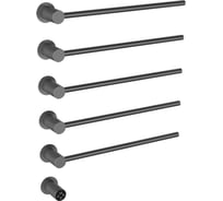 Полотенцесушитель электрический Wonzon & Woghand темный графит WW-A355-GM