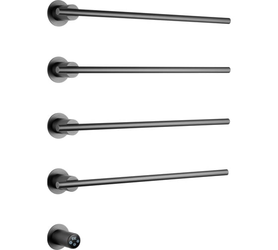 Полотенцесушитель электрический встраиваемый Wonzon & Woghand темный графит WW-A364-GM 1