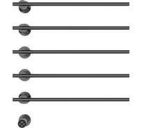 Полотенцесушитель электрический встраиваемый Wonzon & Woghand темный графит WW-A365-GM