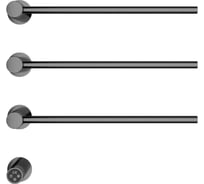 Полотенцесушитель электрический встраиваемый Wonzon & Woghand темный графит WW-AL313-GM