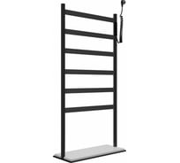 Полотенцесушитель электрический напольный Wonzon & Woghand черный матовый WW-A406-MB