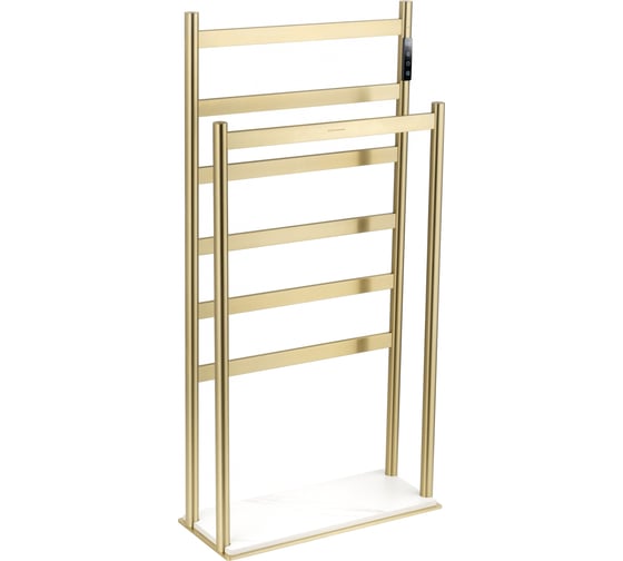 Полотенцесушитель электрический напольный Wonzon & Woghand брашированное золото WW-A407-BG 1