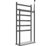 Полотенцесушитель электрический напольный Wonzon & Woghand темный графит WW-A407-GM