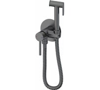 Смеситель с гигиеническим душем встраиваемый Wonzon & Woghand темный графит WW-88829902-BGM