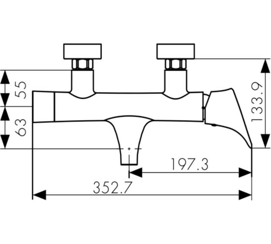 Смеситель для ванны с душем KAISER Calla O35 71022