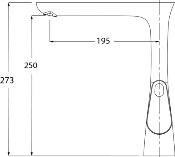 Смеситель для кухни KAISER Corner O35, однорукий, боковой 48044