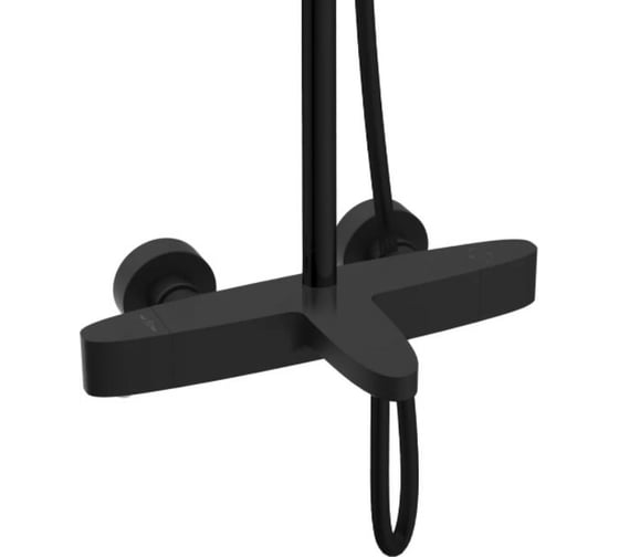 Душевая система с термостатом KAISER Chrome Black 02182-2