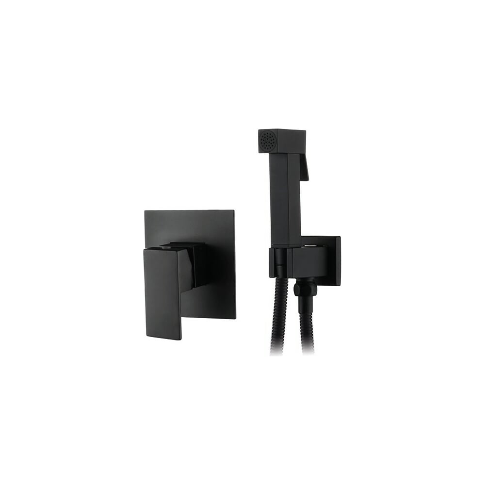 Смеситель с гигиеническим душем KAISER Sonat скрытый монтаж O35/Black ...