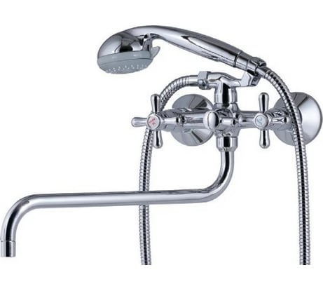 Смеситель для ванны KAISER Carlson крест, шаровой переключатель 11055