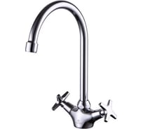 Смеситель для кухни KAISER Crystal крест U-излив 28133