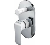 Смеситель KAISER Glory скрытый монтаж, с переключателем на душ O35 белый+хром 69177
