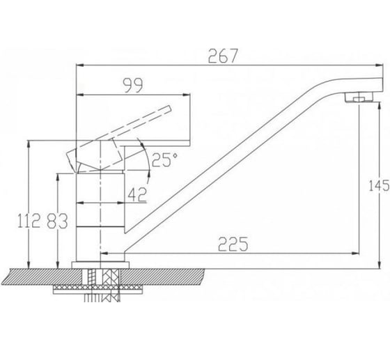 Смеситель для кухни KAISER Sharp O35 64033