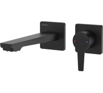 Смеситель для раковины настенный TESKA Liva, черный E5408
