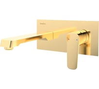 Настенный смеситель для раковины TESKA Quarsar Pro, золото E5107