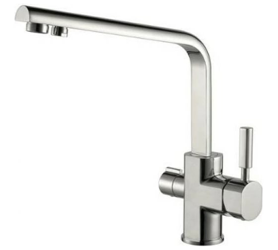 Смеситель для кухни под фильтр KAISER Decor боковой O35 серебро 40144-5