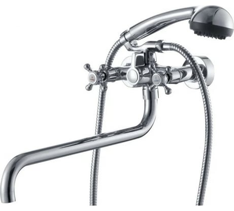 Смеситель для ванны KAISER Carlson Style крест, с картриджным переключателем 11070К