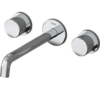 Смеситель для раковины настенный TESKA Tria на 3 отверстия, хром E5216