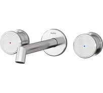 Смеситель для раковины настенный TESKA Grand Shine на 3 отверстия, хром E5316